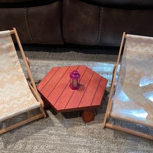 American girl table & chair set